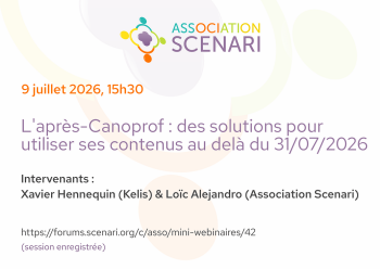 Annonce du webinaire sur les solutions pour l&rsquo;apr&egrave;s-Canoprof